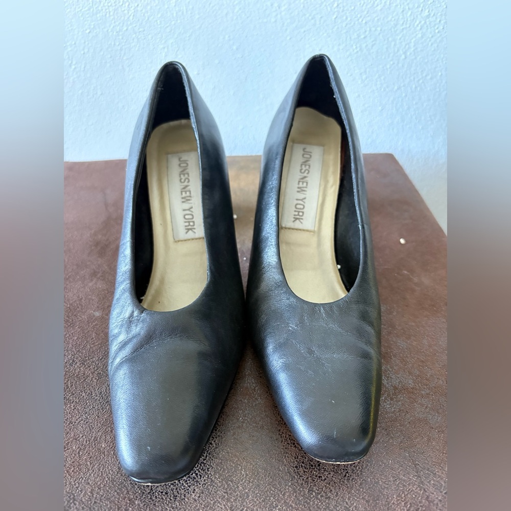 Jones New York Black Leather Heels